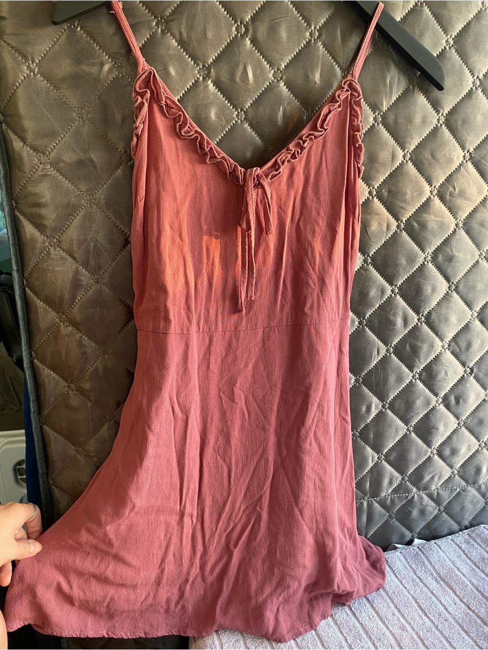 PacSun LA Hearts Cottagecore Ruffled Mini Slip Sundress Pink Size XS
